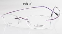 Wholesale Luxury brand Silhouette Titanium Rimless Optical Glasses Frame No Screw Prescription EyeglasseWith Bax