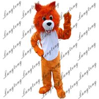 Wholesale 2018 New high quality Orange lion Mascot costumes for adults circus christmas Halloween Outfit Fancy Dress Suit 12