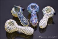 Wholesale 3 styles Smoking Blown Glass Hand Pipes Cheap Pyrex Glass Tobacco Spoon Pipes Unique Mini Small Bowl Pipe