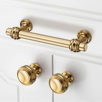 Wholesale 96 mm modern simple fashion gold silver solid kitchen cabinet wine cabinet wardrobe cupboard drawer door handle pull knob quot