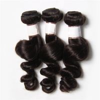 Wholesale 8 quot quot Cheap Remy Hair Peruvian Indian Malaysian Brazilian Loose Wave Wavy Hair Unprocessed Virgin Human Hair Weaves On Sale