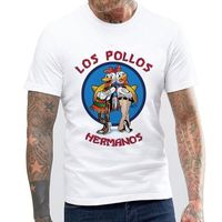 Wholesale Men s Fashion Breaking Bad Shirt Los Pollos Hermanos T Shirt Chicken Brothers Funny Short Sleeve Tee Hipster Hot Sale Tops T shirt