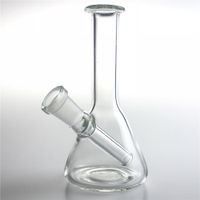 Wholesale New Mini Triangle Glass Bong with Inch Small mm Female Thick Pyrex Beaker Travel Glass Water Bongs Recycler Dab Rigs for Smoking
