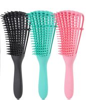 Wholesale HOT Detangling Brush for Natural Hair Hair Detangler Brush for Afro America a to c Kinky Wavy Curly Coily Hair Detangle Easily Wet Dry