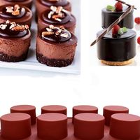 12-Egg Tart Cake Mold Cookie Mould Flexible Silicone Soap Mold Chocolate Mould
