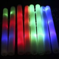 Wholesale LED foam stick flashing foam stick light cheering glow foam stick for Party Christmas Halloween bar pub concert night light toy for baby kid