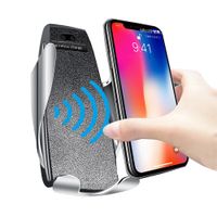 Wholesale Qi Fast phone Wireless Charger Automatic Sensor Phone Holder for IPhone Xs Max Xr Samsung S10 S9 Intelligent Infrared Wirless Charging