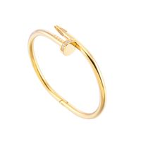 steel jewelry titanium nail wholesale 1pcs simple bracelets rhinestone bracelet dhgate bangles punk nails gift