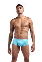 Wholesale soft and Comfortable Men s Boxer Briefs Breathable Elastic Silk Convex Boxer Shorts
