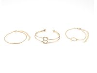 Wholesale New Hot Sale Europe and American Fashion Style Simple Metal Feel Piece Suit Bracelet Electroplate Gold