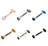 Wholesale natural stone Facial Massage Roller Practical Jade Face Anti Wrinkle Body Head Portable Beauty Health Care Tools