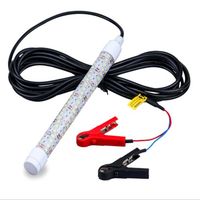 12V LED Submersible Underwater Night Fishing Light Finder Lamp Cord Flash