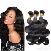 Wholesale selling factory price european human hair natural black hair weft body weave hair extensions
