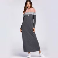hooded maxi sweatshirt dress
