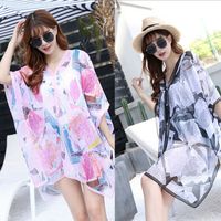 UK Donna pareo donna pareo 100/% seta Caftano Sarong Spiaggia Coprire