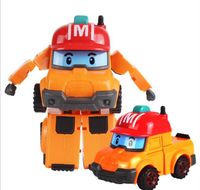 8Pcs//Set Robocar Poli Transformation Roboter Auto Kinder Spielzeug Geschenk