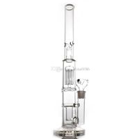 Wholesale Hookahs inche tall glass bong arm tree perc bongs double dome percolator mm thick water dab rig