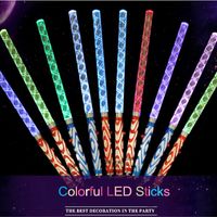 Wholesale party led flashing wand led light up glowing stick patrol blinking concert party favors glow toys party supplies decoration