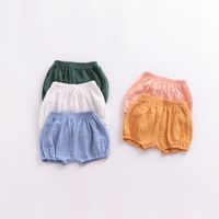 Wholesale Baby Cotton PP Shorts Kids Summer Bread Pants Shorts Baby Girls Ins PP Ruffle Bloomer Short Colors