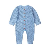Wholesale Baby Boys Girls Rompers Long Sleeve Knitting Pattern Overalls For Newborns Jumpsuits One Piece Autumn Toddler Infant Clothes J190710