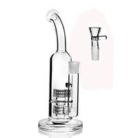 Wholesale Mobius Big Glass Bong Water Pipes Herb Dry Bowl Dab Rigs Double Stereo Matrix Perc mm Water Bongs inchs
