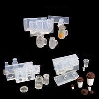 Wholesale drink bottle coffee cup honey jar silicone molds epoxy resin jewelry tools