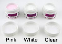 Wholesale Hot sale WHITE CLEAR PINK Color Acrylic Powder For Nail Art False Tips Tool