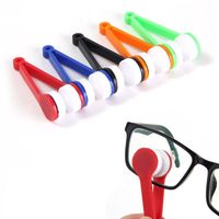 Wholesale Sun Glasses Eyeglass Microfiber Brush Cleaner New Random Sending Eye Glass Sunglasses Lens Cleaning Wipes Cleaner LX9182