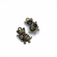 Wholesale Bulk cat yarn ball charms pendant mm good for stitch marker charms antique silver antique bronze colors