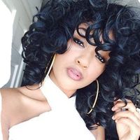 Discount Natural Loose Curly Hair Bangs Natural Loose Curly Hair