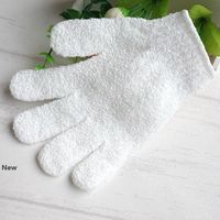 Wholesale Nylon Body Cleaning Shower Gloves Exfoliating Bath Glove Five Fingers Bath Bathroom Gloves Home Supplies RRA2916