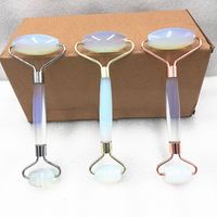 Wholesale Face Roller Artificial Opal Fat Hand Classic Stents Facial Relaxation Roller Face Massager Health Beauty KCONYD Factory