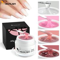 Wholesale 30ml Jelly Builder Gel High Quality Nail Art Manicure Clear Pink Camouflage Jelly Builder Nail Extend UV LED Gel