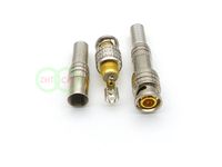 Wholesale 1000pcs BNC Male Solderless Connector to RG59 Coaxial Cable for CCTV Camera