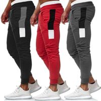 Wholesale Men Pants Hip Hop Harem Joggers Pants New Male Trousers Mens Joggers Patchwork Pants Sweatpants Size M XL
