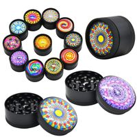 Wholesale High Quality Colorful D Metal Grinder mm mm Layers Camouflage Herb Grinder Pollen Presser Grinders Tobacco Smoking Accessories DHL