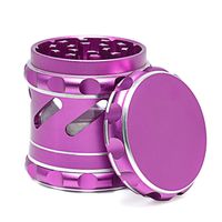 Wholesale 4 Layers Metal Grinders Speaker Grinder Chamfer Side Louver mm Diameter Inches Herb Grinder Spice Crusher Colors