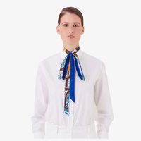Wholesale New Brand Handmade neckerchief Long Skinny Scarf Silk Scarf Women cm Bag Ribbons Female Belt Fashion Head Scarves For Ladies