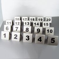 Wholesale Number Stainless Steel Table Numbers Cards Metal Number Signage Table Sign Card Restaurant Hotel Cafe Bar Tools DBC DH0595