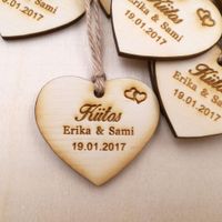 Wholesale Personalized wedding favor tags rustic Bridal Shower Tags thank you custom save the date Wooden Factory price expert design Quality Latest Style Original Status