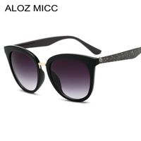 Wholesale ALOZ MICC Retro Women Cat Eye Sunglasses Luxury Crystal Leg Sunglasses Women Shades Gradient Lens Sun Glasses Female A373