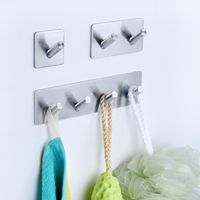 2pcs in Acciaio Inox Armadio da Cucina disegnare Porta Appendiabiti Appendiabiti Titolare-Argento