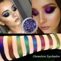 Wholesale 0 g Hot Chameleon Pigment Chameleon Eyeshadow Multi Chrome Eyeshadow Prismatic SKY BORN Shiny Glitter Palette