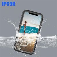 Wholesale Waterproof Cases for iPhone Shockproof Stand Cover foriPhone XS Funda Full Protection Black Diving Case