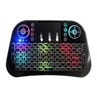 Wholesale New I10 Wireless Touch Keyboard Mini Charging Flying Mute Silent Silent Illuminated Tri Color Keyboard For Notebook Laptop Mac Desktop TV