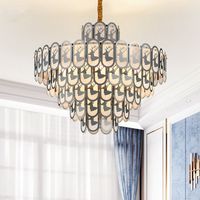Wholesale Modern Christmas Decorations Crystal Gold Small Round Chandelier Lighting For Dining Room Bedroom Chandeliers Light Fixtures