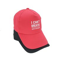 Wholesale I can t breathe baseball hat colors black lives matter outdoor sport cycling hiking cap ZZA2385