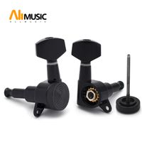 Wholesale Black Chrome Gold Zebra Style Locked String Guitar Tuning Pegs Tuners Machine Heads for Folk Acoustic Electric Guitar