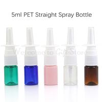 Wholesale 5ml PET Straight Spray Bottle Plastic Bottle Cosmetic Liquid Sub Bottle Packing Tool Upright Spray Tool Nasal Spray DN048