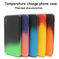 Wholesale For iphone pro max phone case Color changing phone case color changing PU heat temperature sensitive protection case